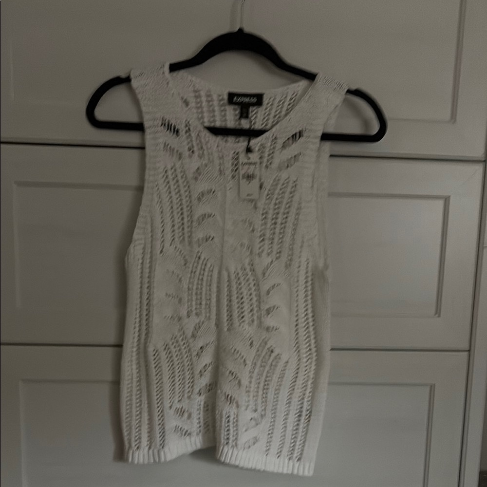 Express White Tank Top Essential